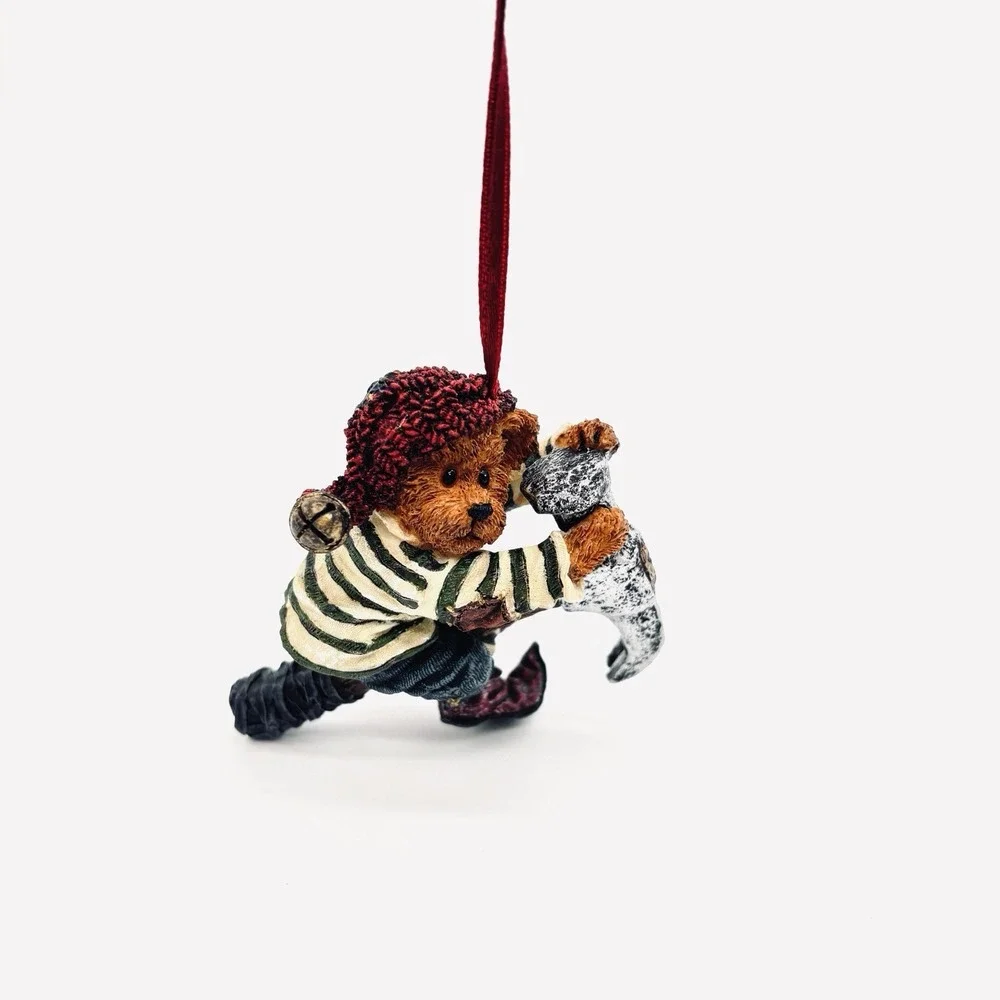 2002 Boyds Bears Stanley Elfberry Ornament Bearstone Collection 25768